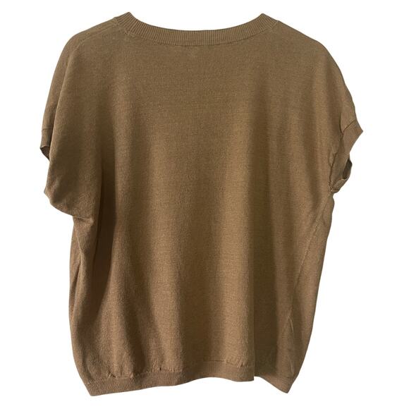 EILLEN FISHER  ORGANIC LINEN/ WOOL‎  SLEEVELESS  SWATER SIZE M - Picture 2 of 7